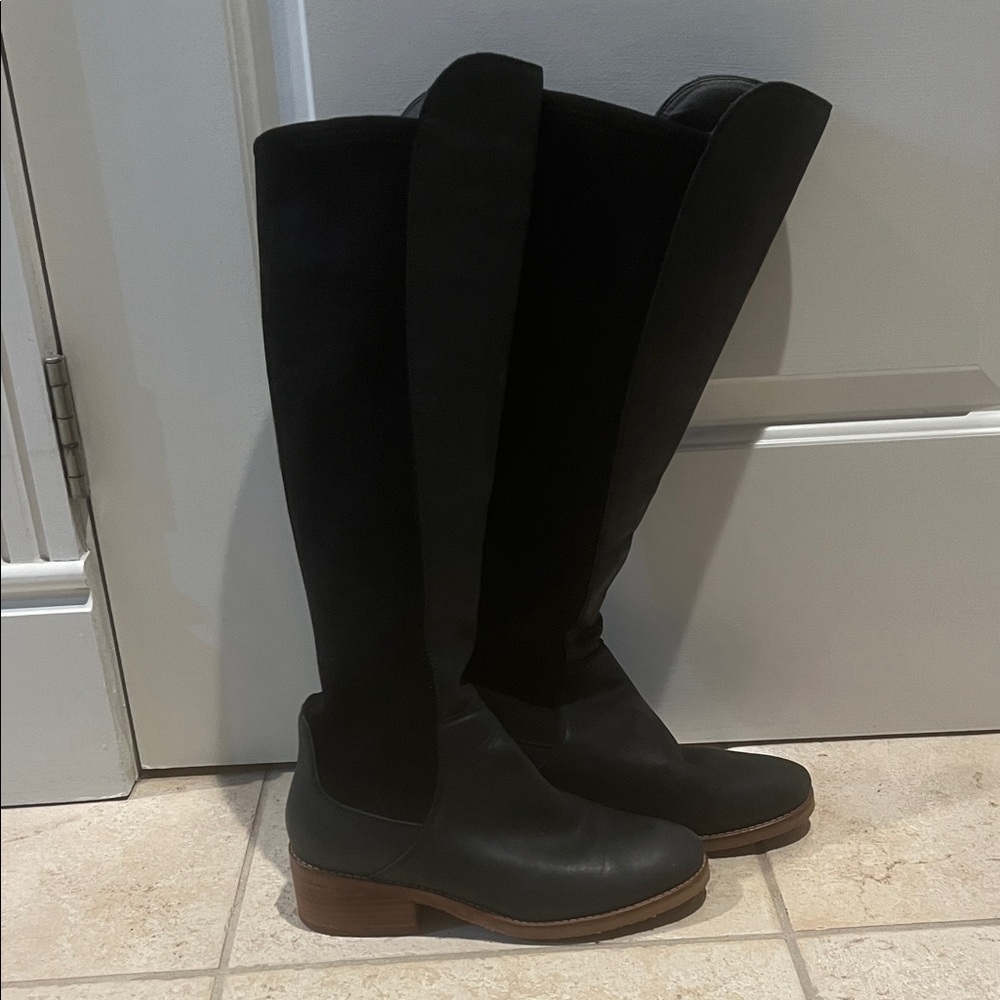 Lucky Brand Black Over the Knee Boots
